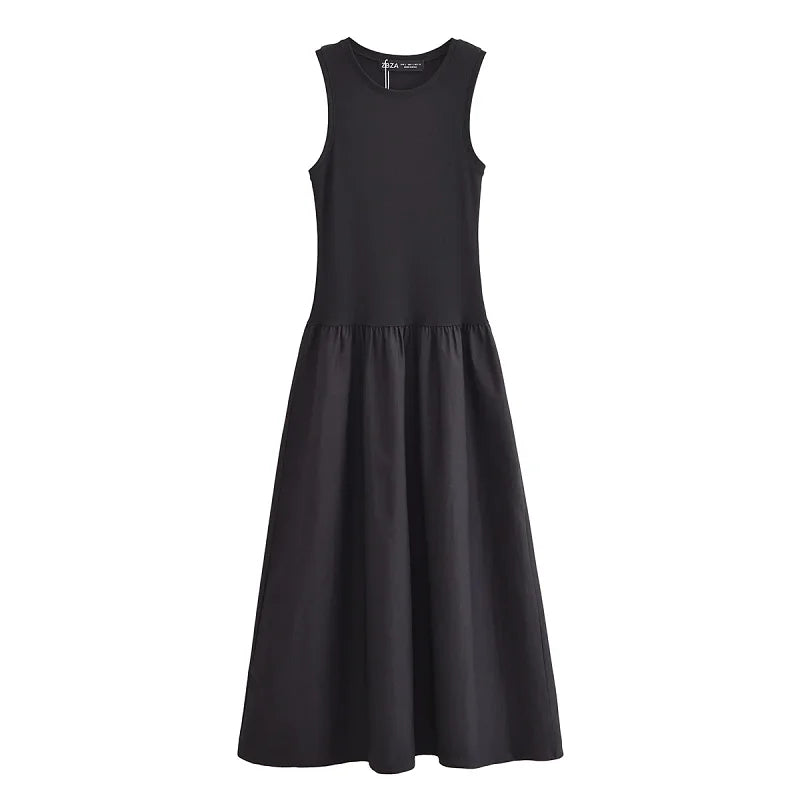 Women's Sleeveless Black Dress Fashion Casual Party Dress Vestidos for Women