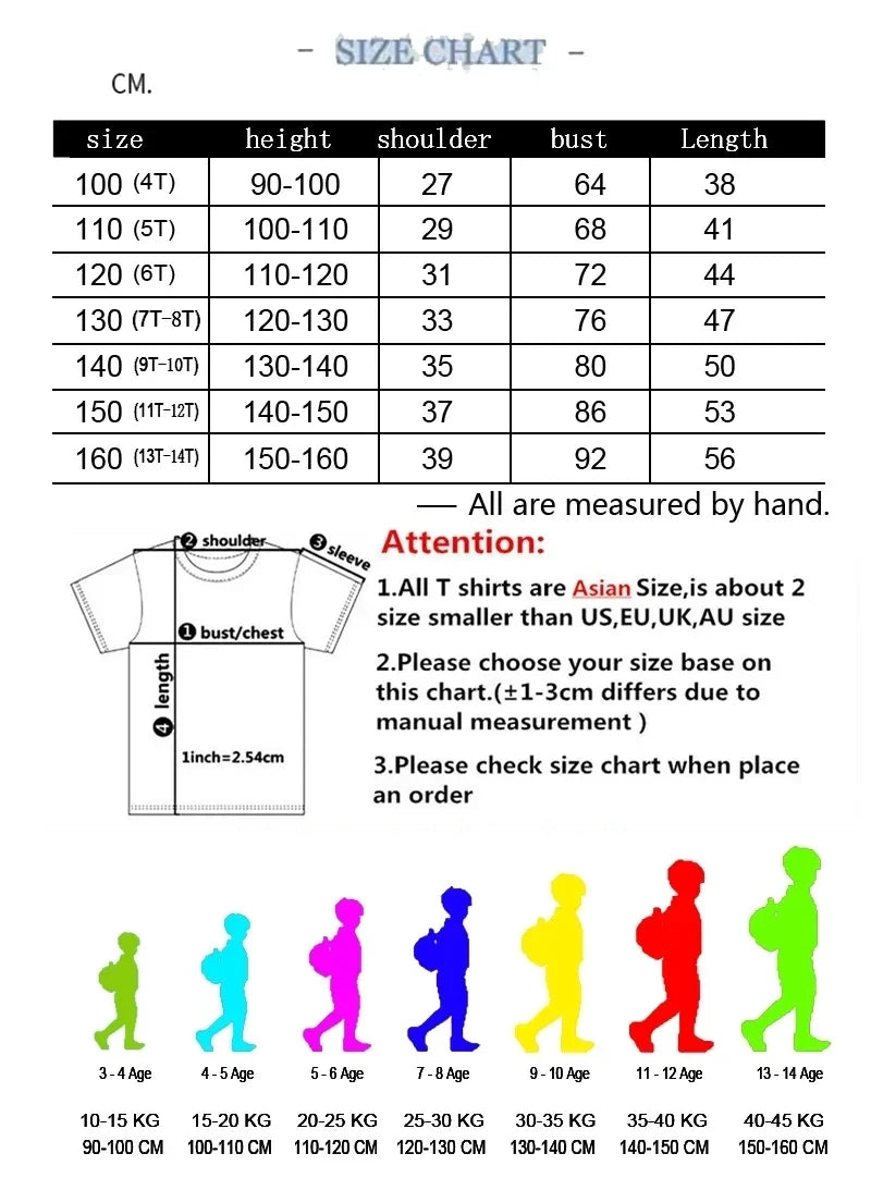 Kids T-shirts Boys Clothing Short Sleeve Top 100% Cotton Kids T-shirts