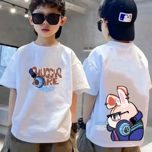 Kids T-shirts Boys Clothing Short Sleeve Top 100% Cotton Kids T-shirts