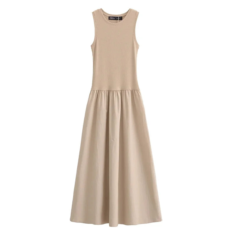 Women's Sleeveless Black Dress Fashion Casual Party Dress Vestidos for Women