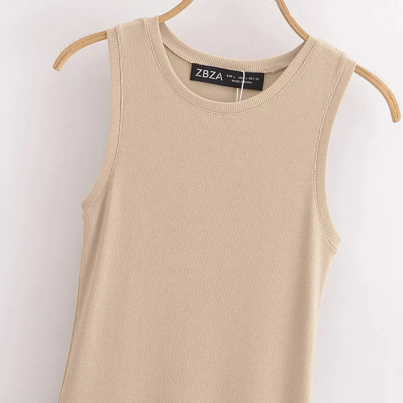 Women's Sleeveless Black Dress Fashion Casual Party Dress Vestidos for Women