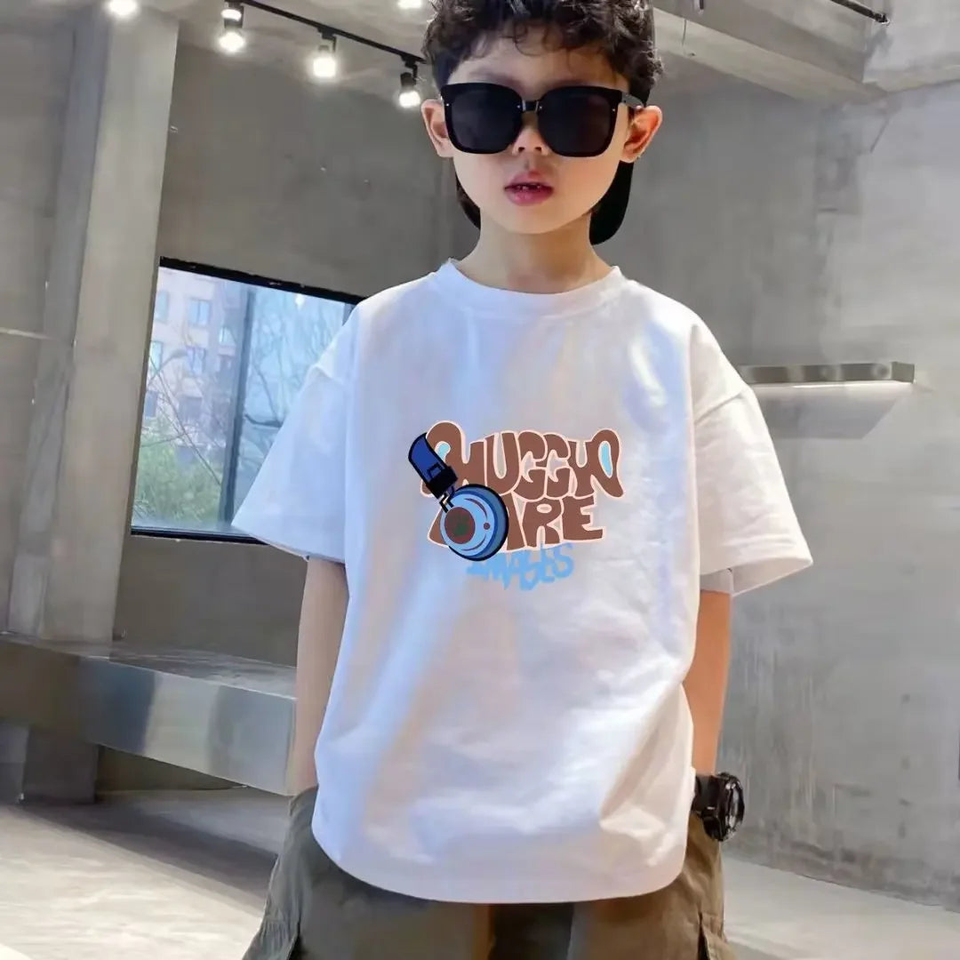 Kids T-shirts Boys Clothing Short Sleeve Top 100% Cotton Kids T-shirts